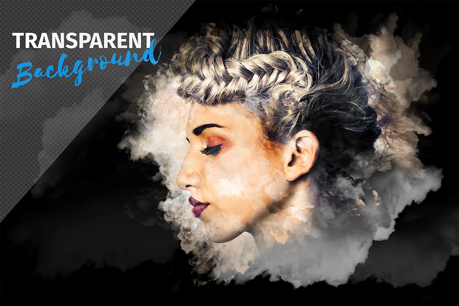 雾锁人物效果PSD图层样式 Cloud Image Toolkit插图(1)