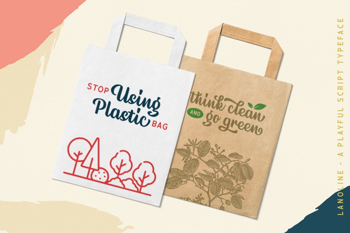 粗笔画英文连笔书法字体 Lanoline A Playful Script插图(7)