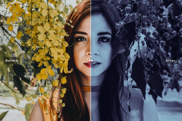 一款人物肖像照片效果处理双色调PS动作V2 Duotone Photoshop Actions Vol. 2插图(6)