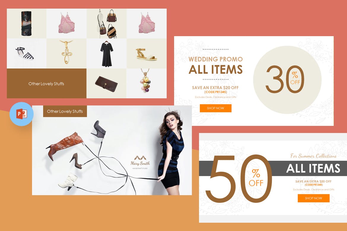 时尚简约欧式土豪金风格的powerpoint幻灯片演示模板（pptx）插图(5)