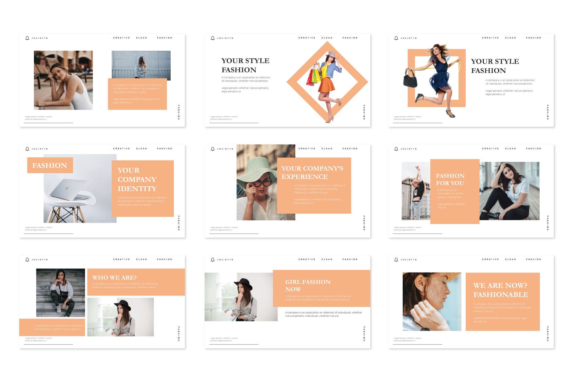 时尚服饰品牌介绍PPT幻灯片模板 JULIETTE – Powerpoint Template插图(3)