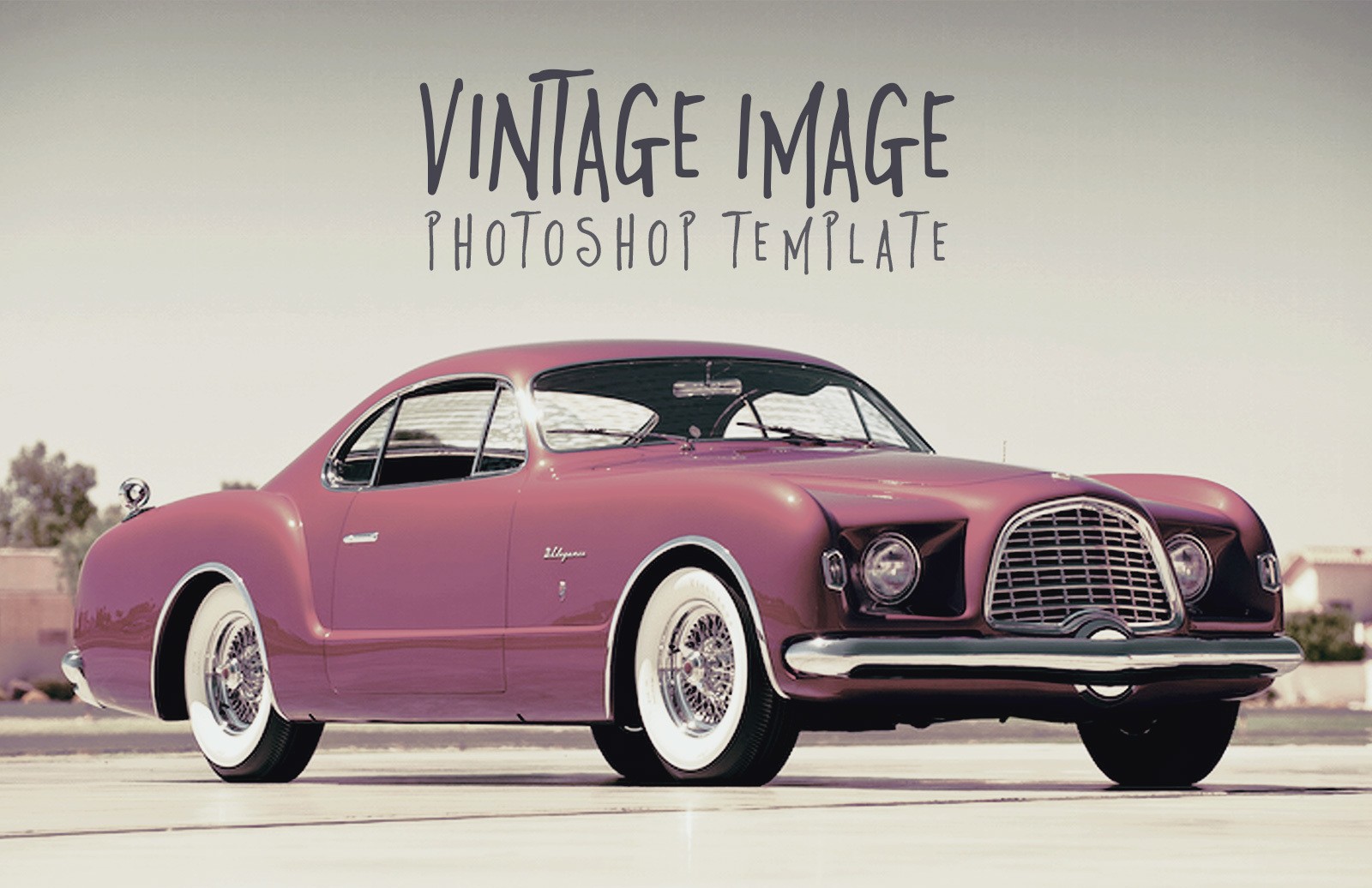 复古照片效果 PSD 模板 Vintage Image Photoshop Template插图(1)
