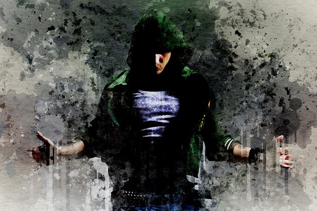 油画泼墨效果PS动作 Splash Art Photoshop Action插图(6)