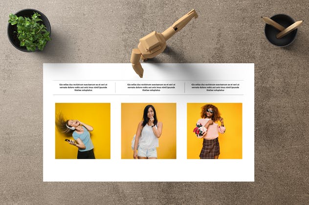 时尚品牌项目策划PowerPoint幻灯片设计模板 KUROWO Powerpoint Template插图(4)