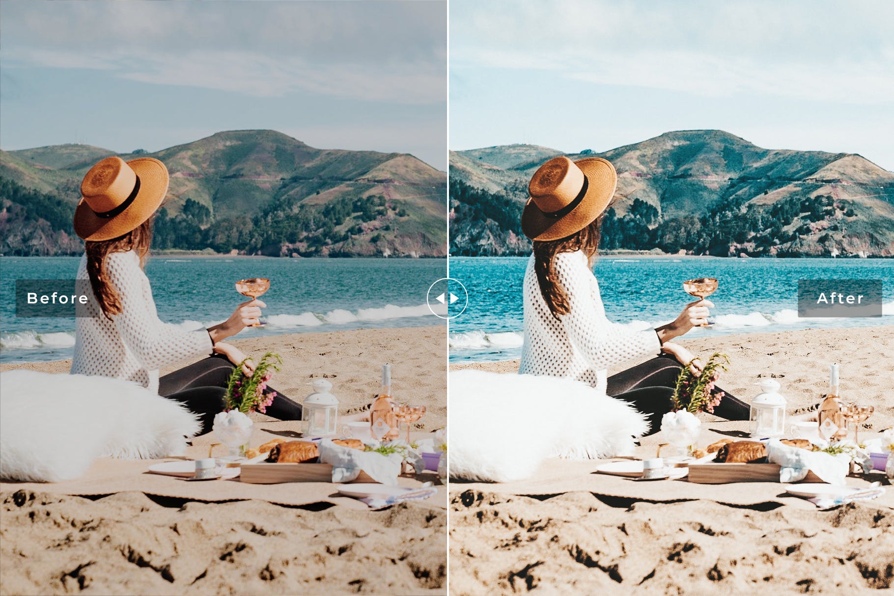 天空蓝自然色调照片滤镜素材库精选LR预设 Blue Sky Mobile & Desktop Lightroom Presets插图(1)