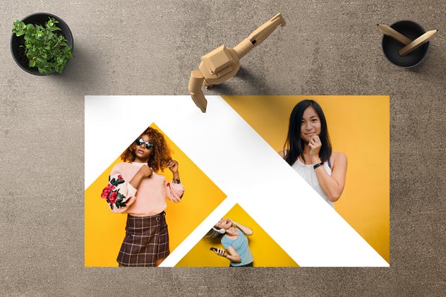 时尚摄影/时尚服饰主题PPT幻灯片设计模板 PANDAWA Powerpoint Template插图(3)