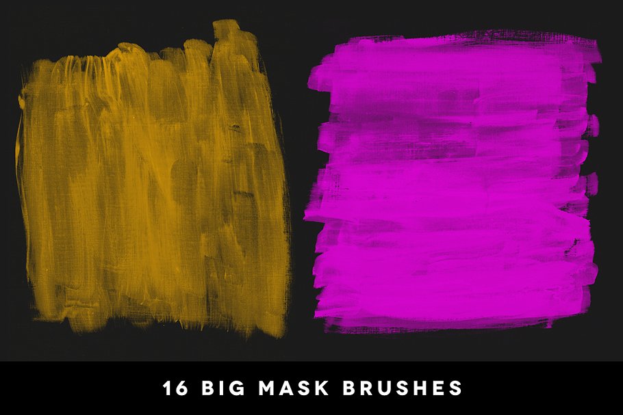 手工绘制画笔纹理PS笔刷 Creative Masking Kit插图(5)