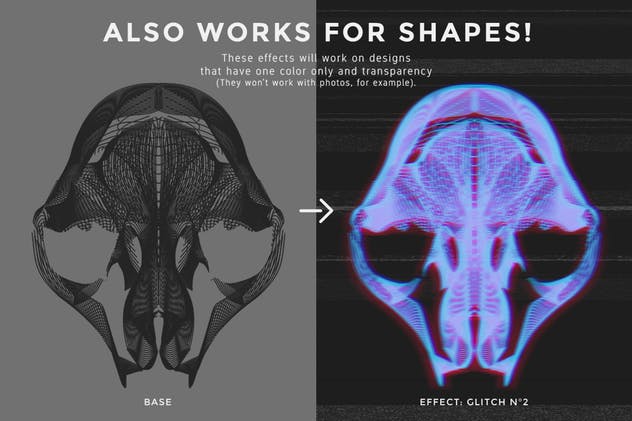 复古老电视失真信号故障PS字体样式Vol.II Photoshop Glitch Text Effects Vol. II插图(6)