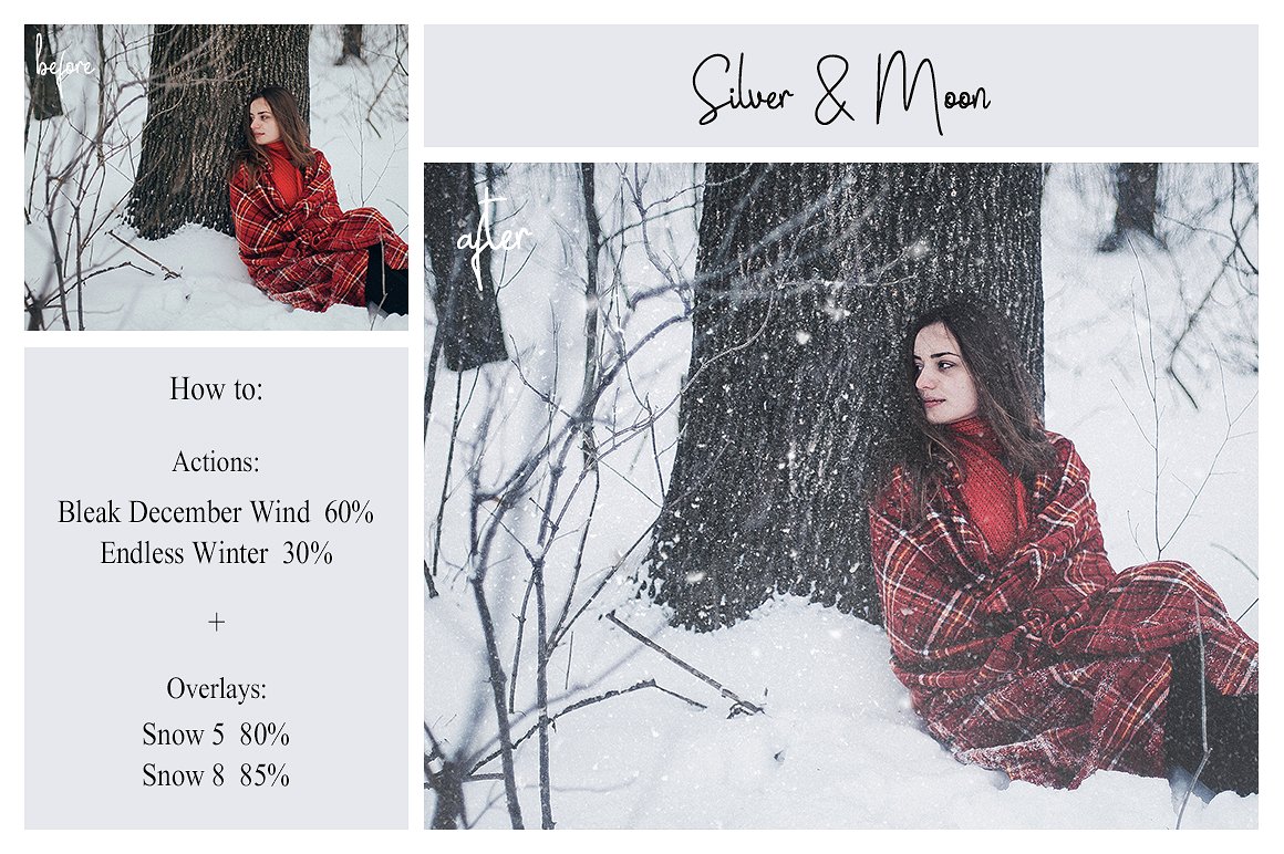 浪漫冬日温馨PS动作叠加纹理插图(9)