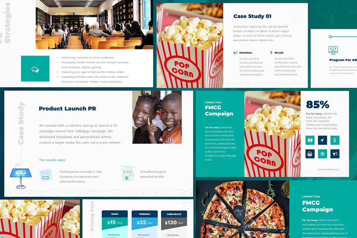 现代感极强的数字营销类keynote模板下载插图(1)