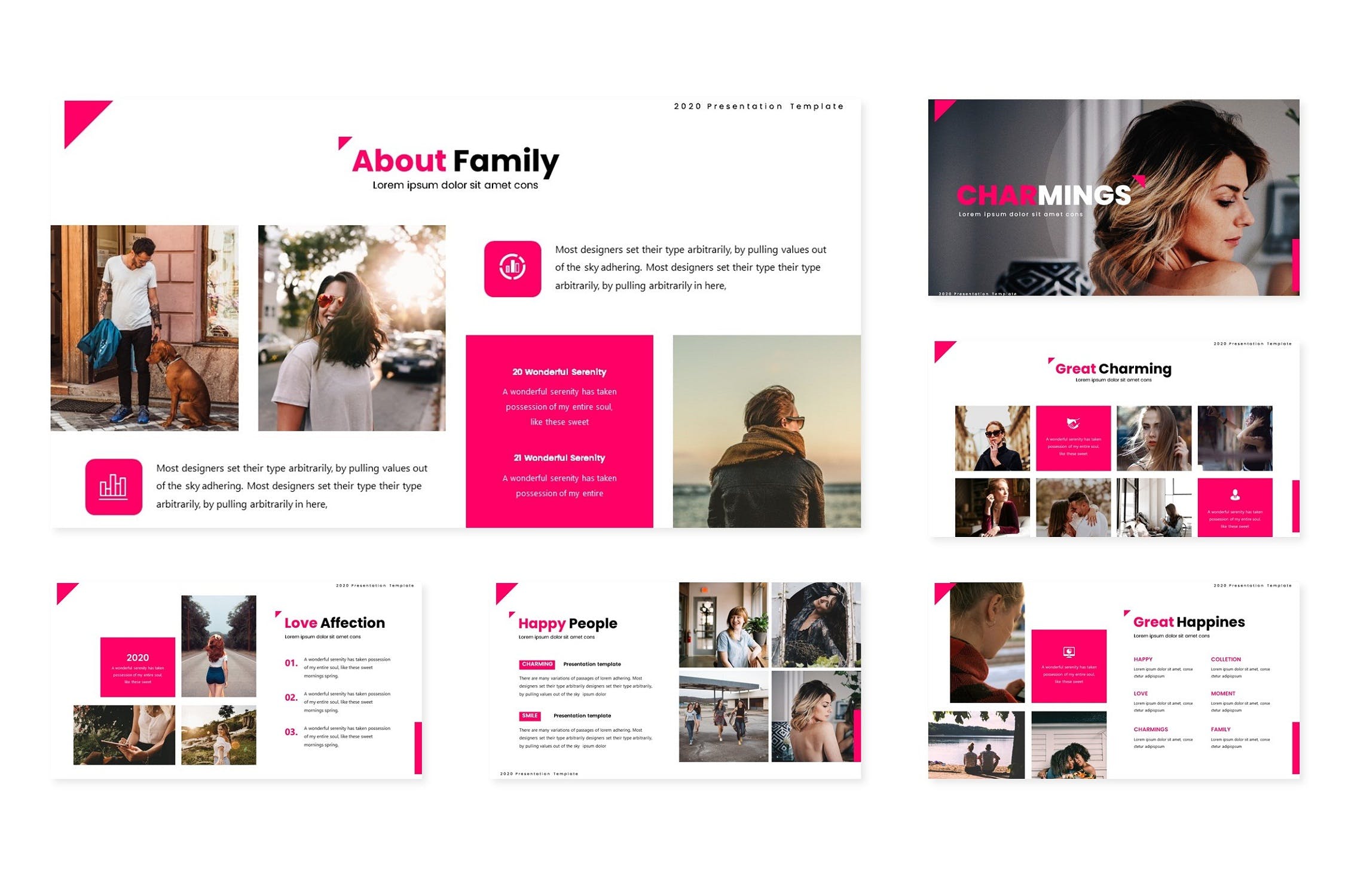 妇女/家庭/女性团队主题素材库精选Keynote模板设计模板 Charmings – Keynote Template插图(1)