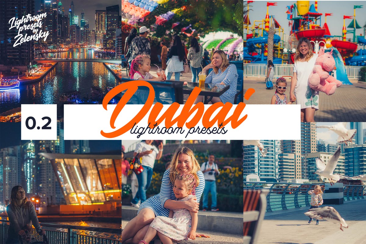 旅行照片后期效果处理LR暖色调调色预设 DUBAI –  Lightroom Presets by Zelensky插图