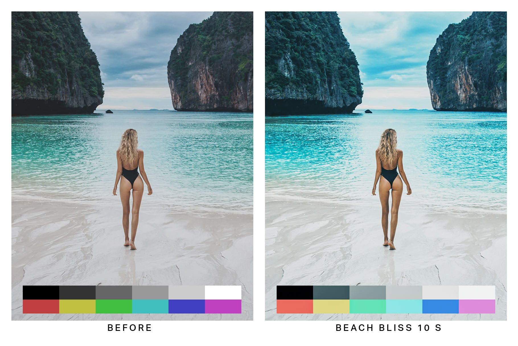 50款浪漫蜜月海岛旅行照片Lightroom预设&LUT 50 Bora Bora Lightroom Presets and LUTs插图(1)