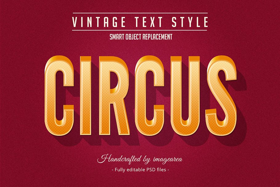 复古条纹风格文本图层样式 Vintage / Retro Text Styles插图(1)