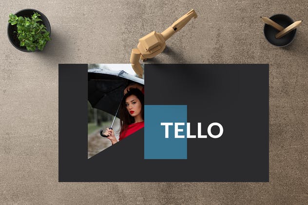 企业初创项目融资方案PPT幻灯片模板 TELLO Powerpoint Template插图(5)