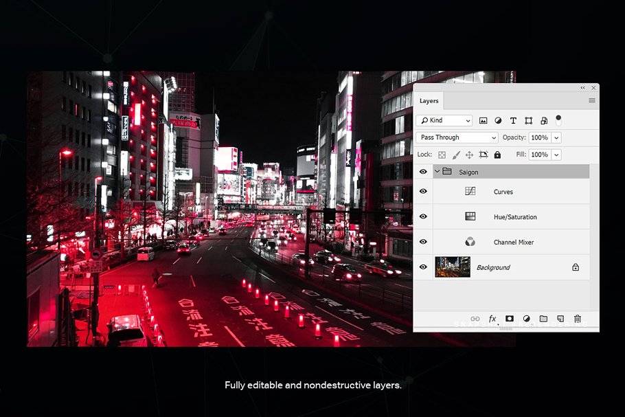 城市夜景照片滤镜PS动作 Dystopian Photoshop Actions插图(3)