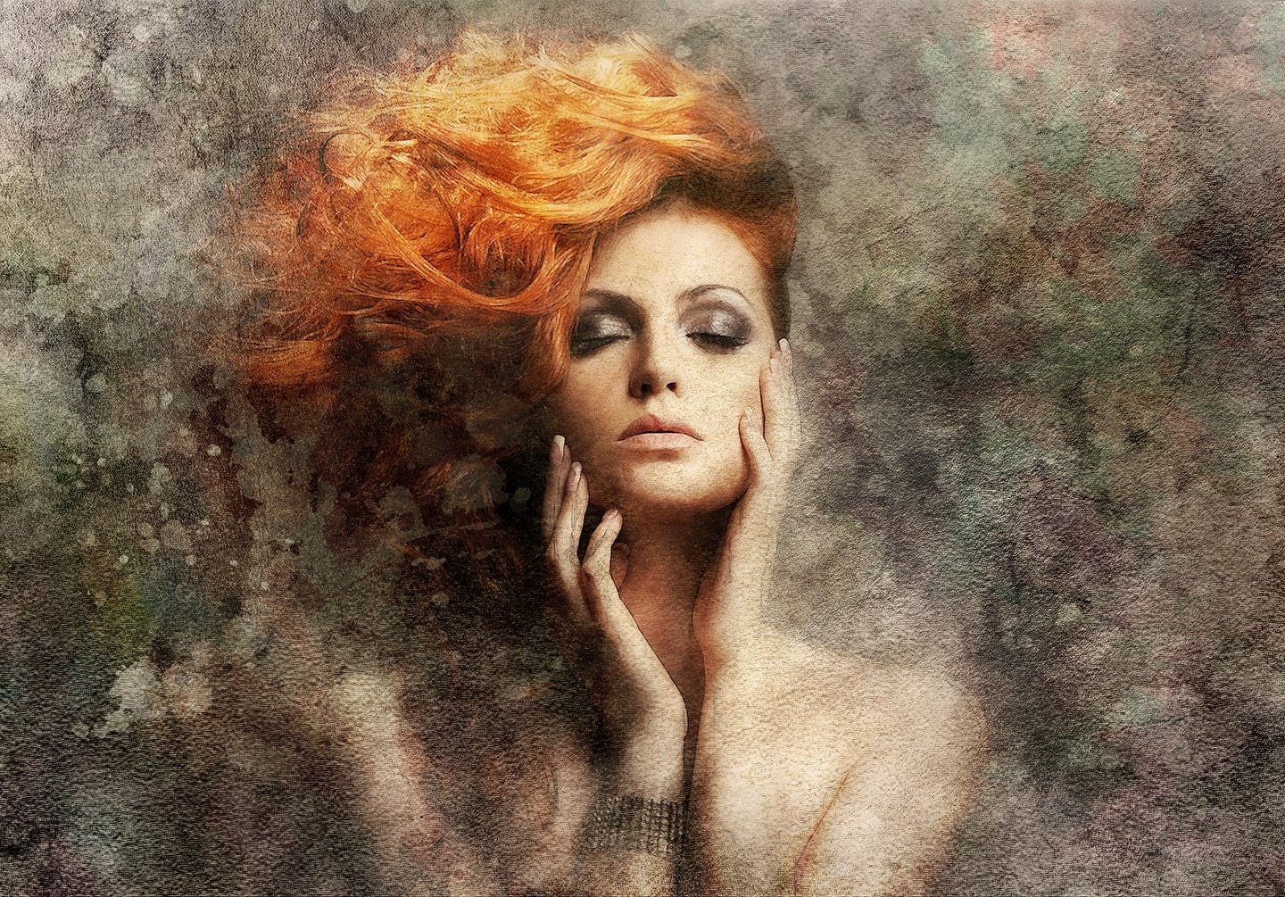 一款有创造性的复古风格艺术效果PS动作 Grunge Art CS3+ Photoshop Action插图(2)