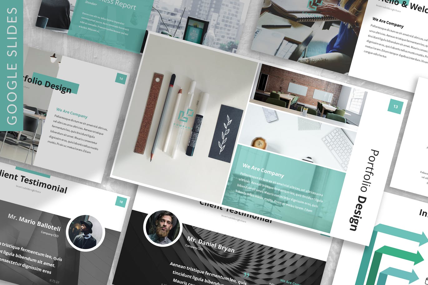 企业商务团队/企业介绍谷歌幻灯片模板下载 Stendarr – Business Google Slides Template插图