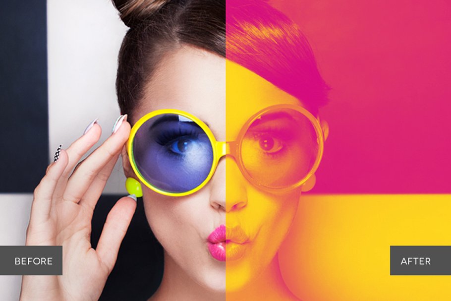 双色调照片效果PS动作 Duotone Collection Photoshop Actions插图(7)