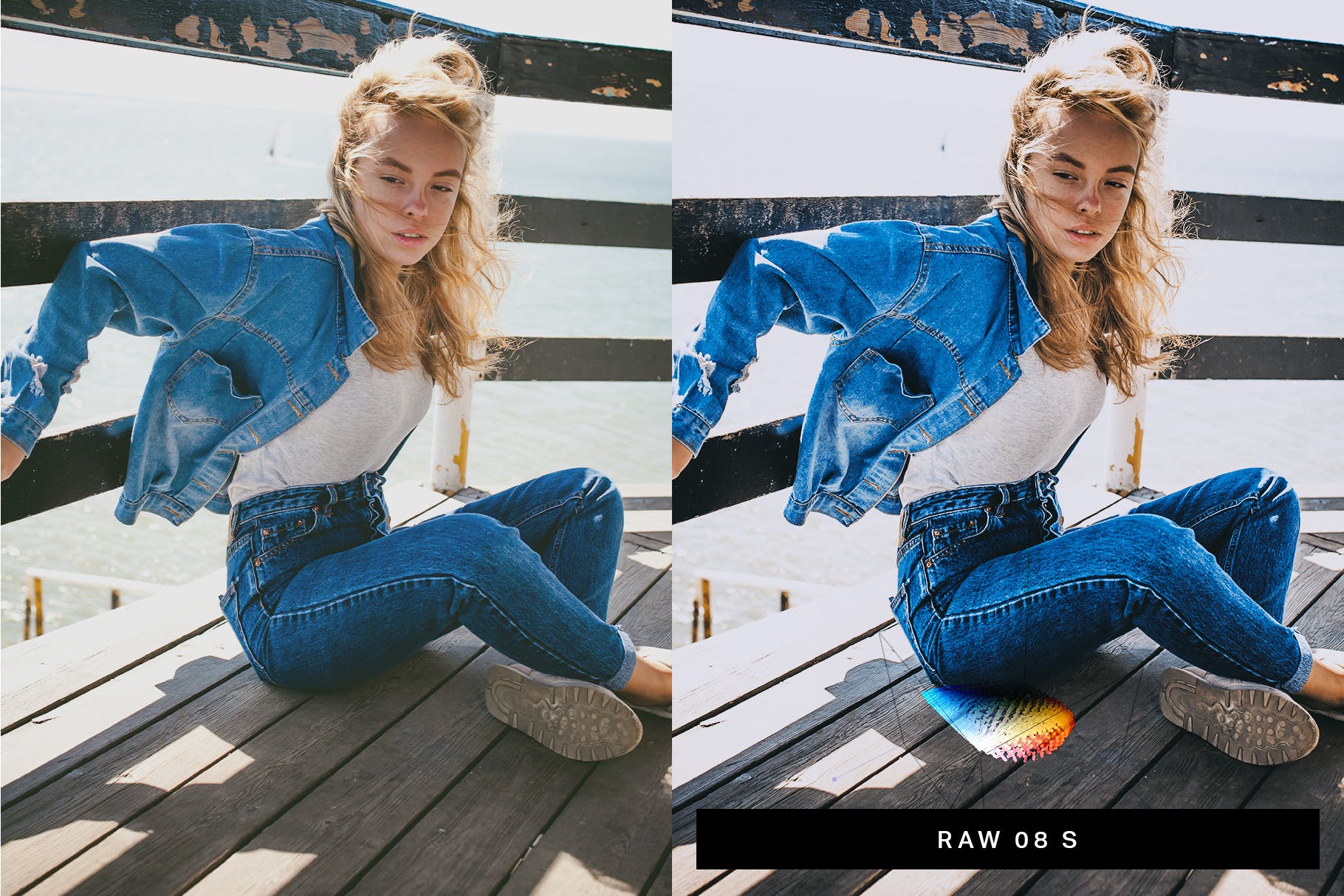 50种牛仔布时尚摄影调色滤镜素材库精选LR预设 50 Denim Fashion Lightroom Presets and LUTs插图(5)