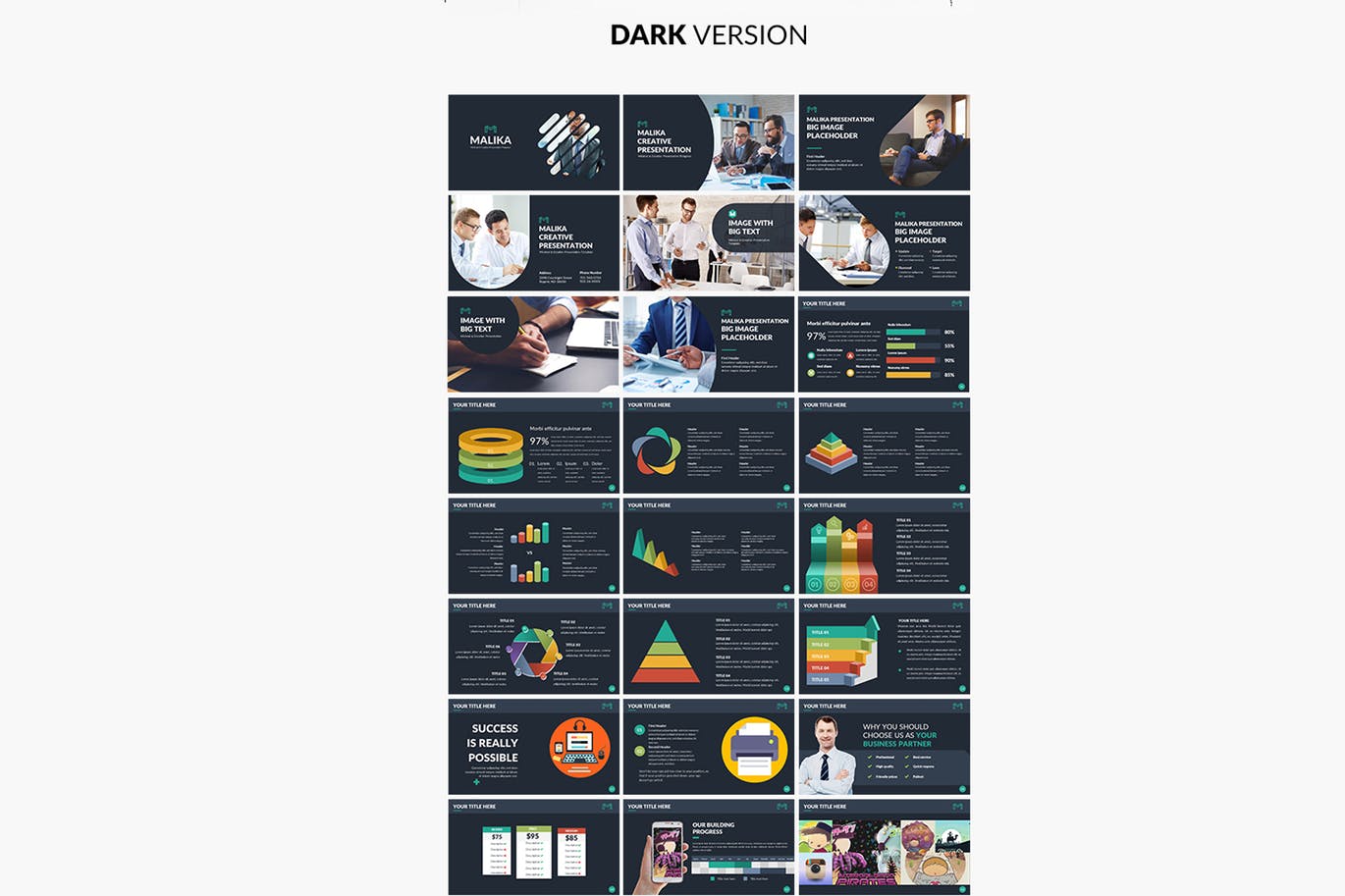 时尚简约商务大数据keynote幻灯片演示模板（key）插图(11)