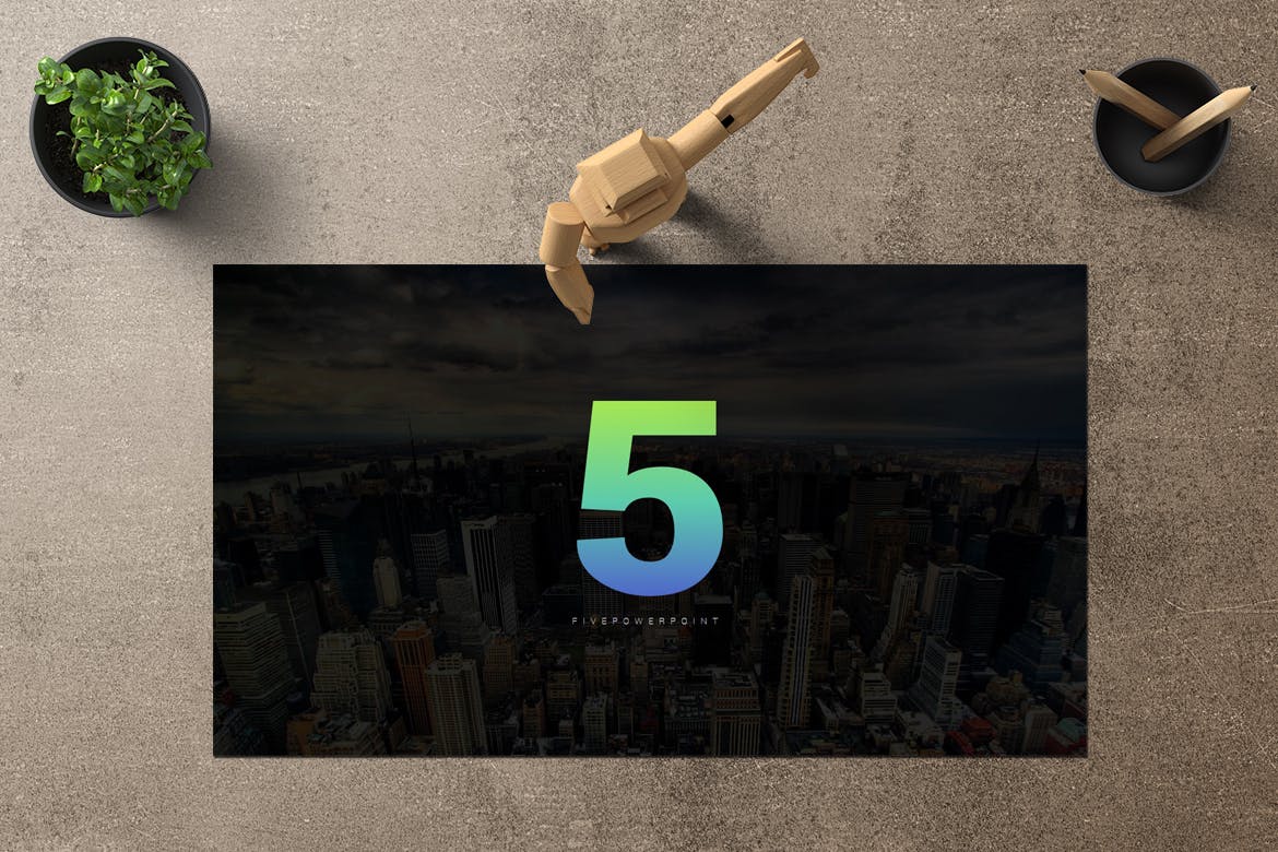 创业项目融资谷歌幻灯片设计模板 Five – Google Slides插图(1)