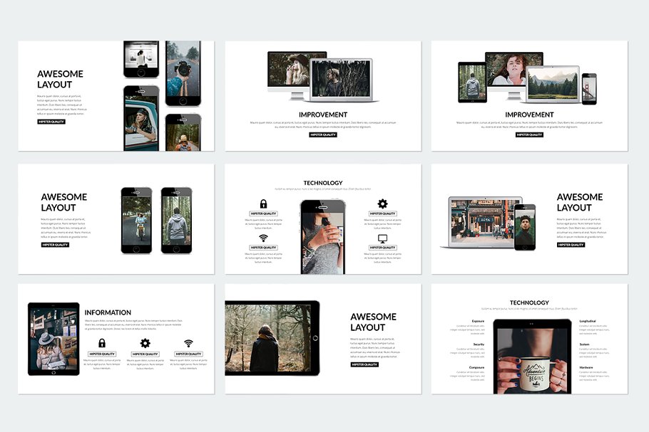 多用途产品服务演示PPT模板 Elegant Powerpoint插图(36)
