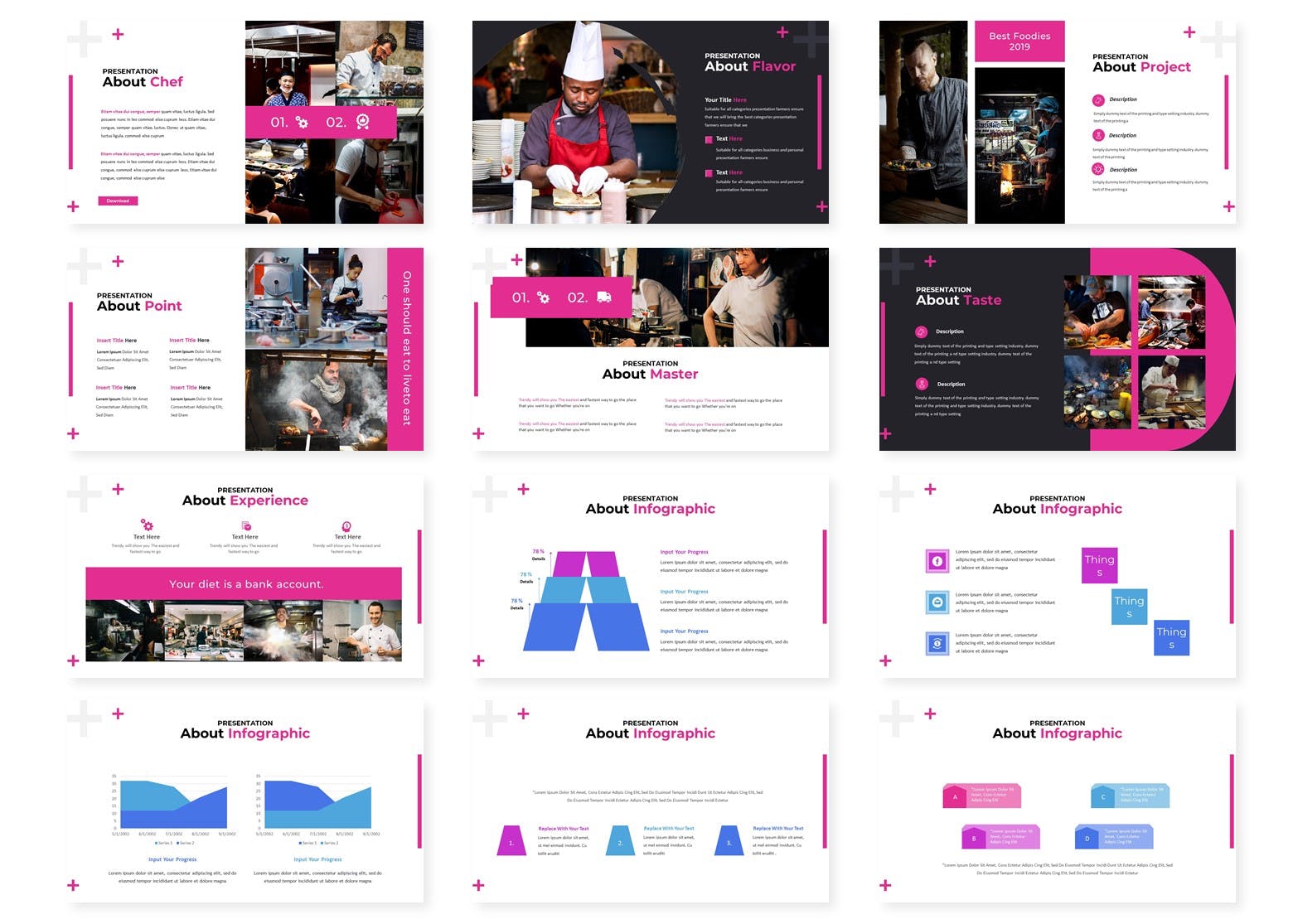 西餐西式美食品牌介绍谷歌幻灯片模板 Kuliner – Google Slides Template插图(2)