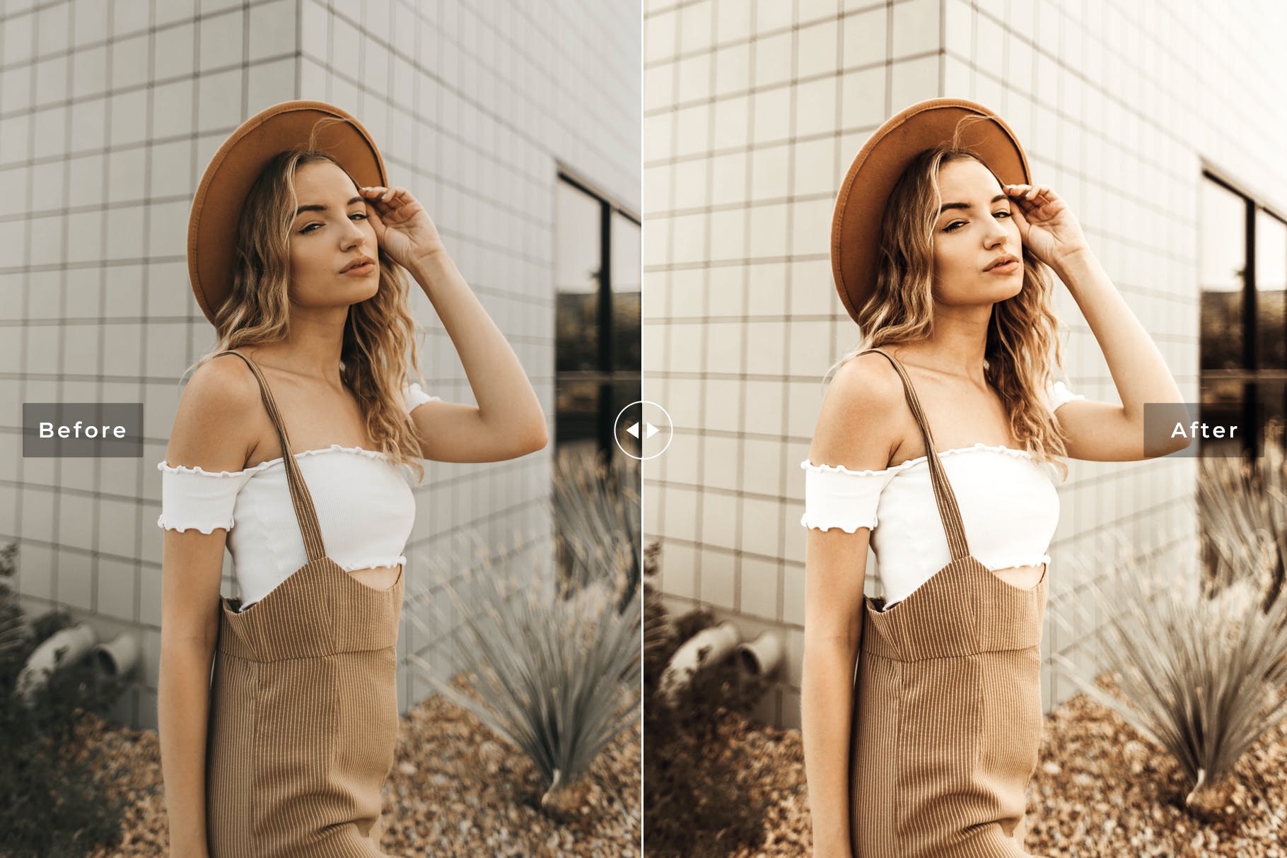 柔美金色调风格照片后期处理LR预设下载 Mercury Mobile & Desktop Lightroom Presets插图(1)