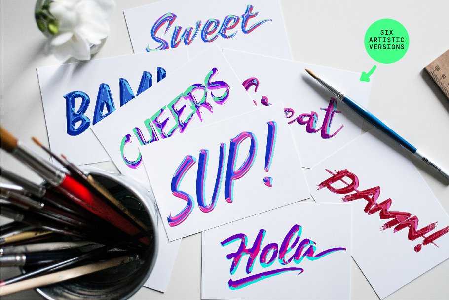 抽象油漆涂抹效果PS字体样式 ABSTRACT PAINT TEXT EFFECTS插图(8)