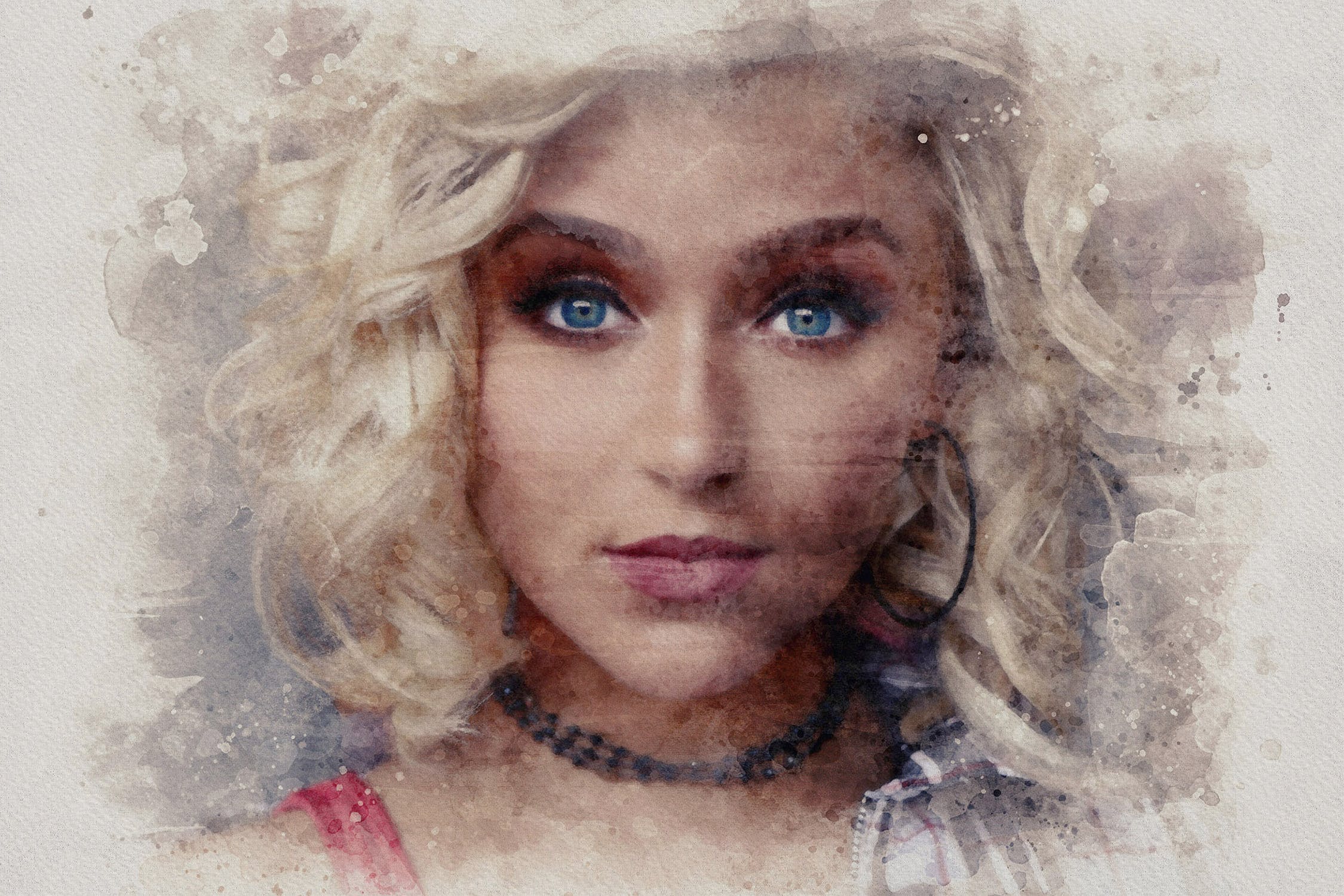 超级水彩画创作生成PS水彩效果PSD分层模板3 The Ultimate Watercolor Creator 3插图(5)