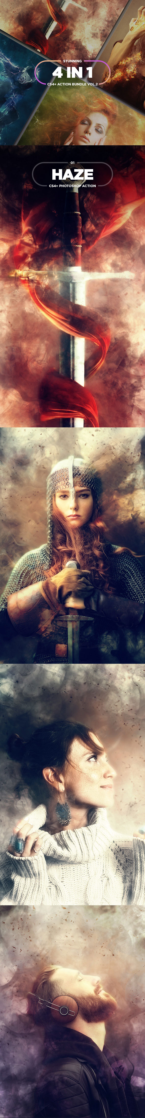 4套梦幻魔法特效的PS动作合辑 4 in 1 Stunning Bundle vol.2 [atn]插图