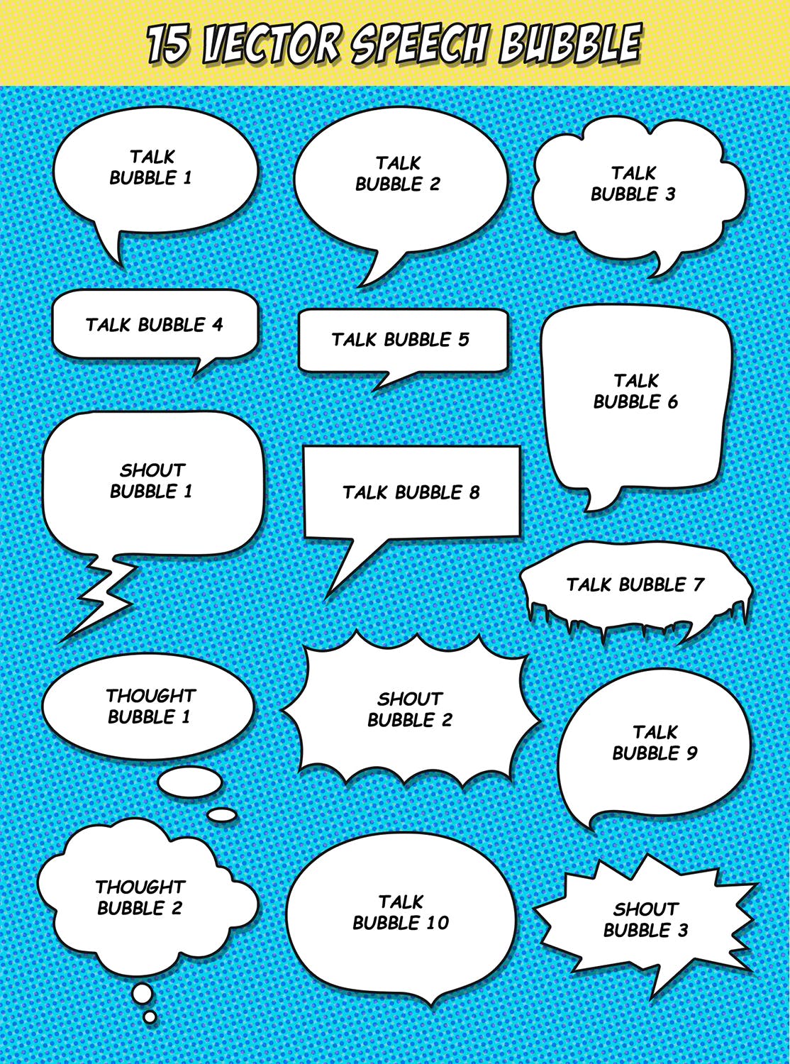 照片转复古手绘漫画书效果PS动作 Retro Comic Book Photoshop Action Kit插图(10)