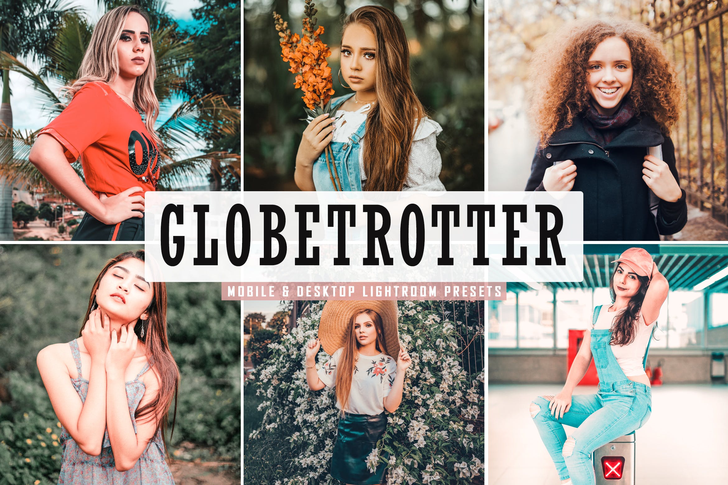 低饱和度晕影唯美色调Lightroom预设 Globetrotter Mobile & Desktop Lightroom Presets插图