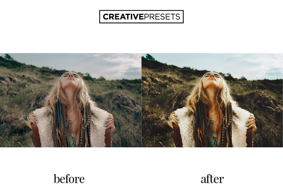 波西米亚风格色彩增强调色LR预设 Bohemian Style Lightroom Presets插图(3)