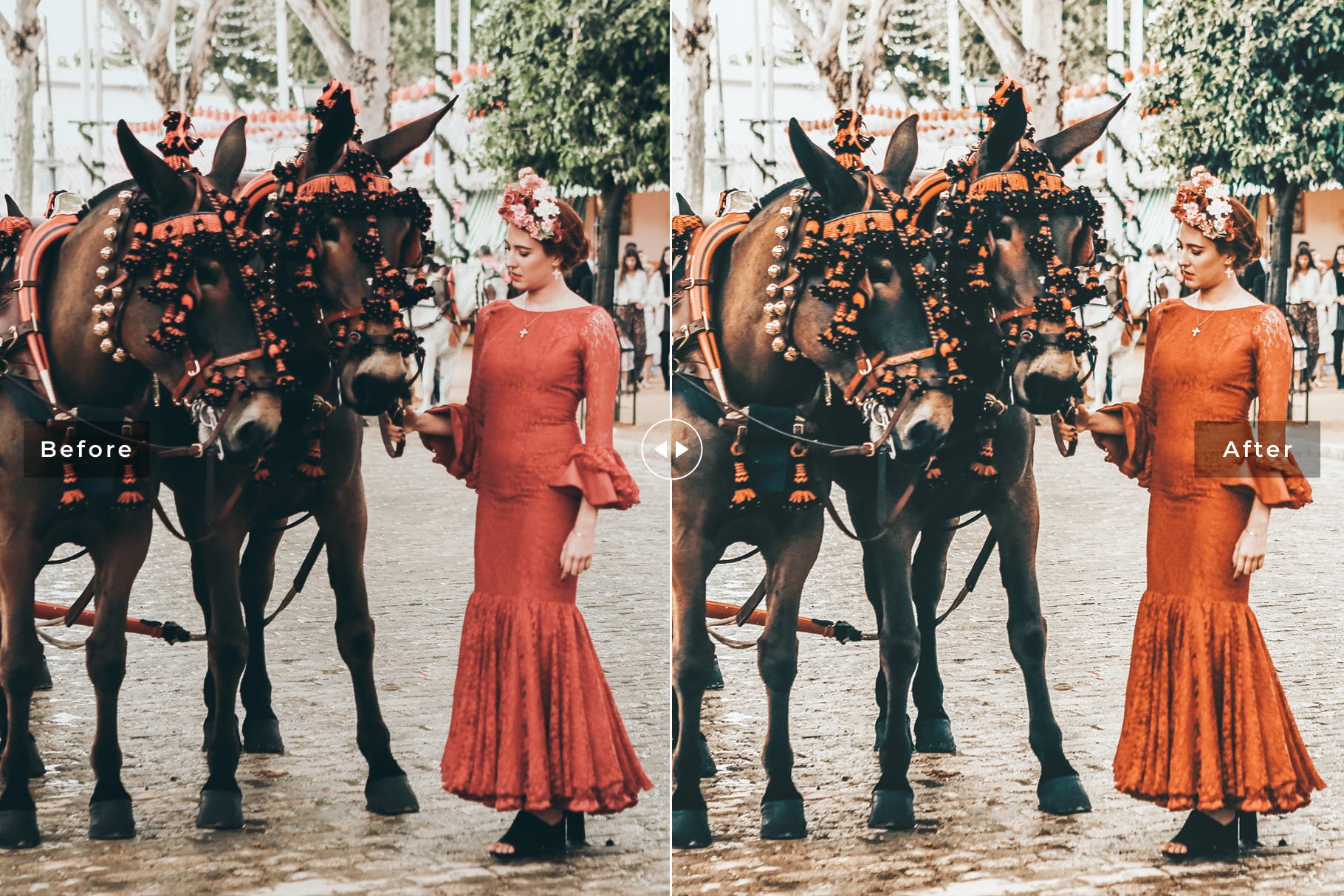 柔和肤色暖色系旅游摄影后期调色LR预设 Spain Mobile & Desktop Lightroom Presets插图(2)