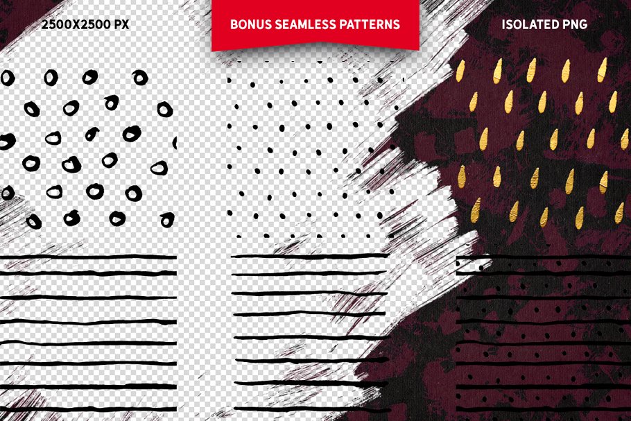 浮雕&扁平金属效果图层样式大合集 Gold Paint Effect for Photoshop插图(8)