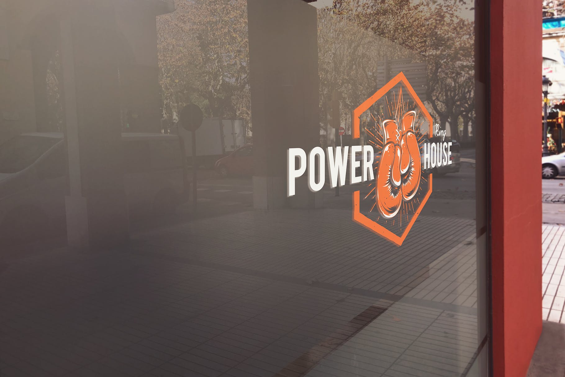 商铺玻璃门Logo店招效果图样机素材库精选2 Store Glass Logo Mockup插图(2)