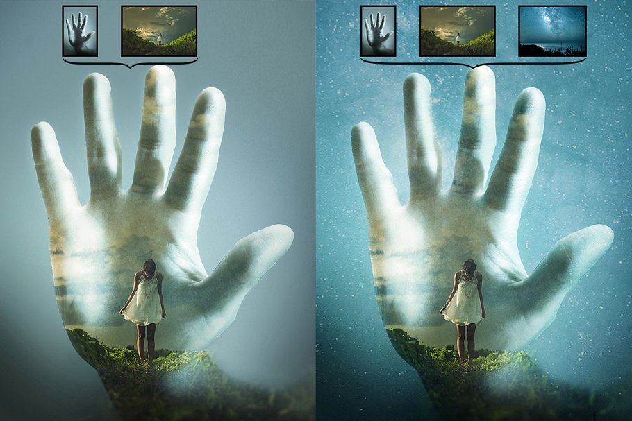 经典双重曝光照片效果处理PS动作 Multiple Exposure插图(4)