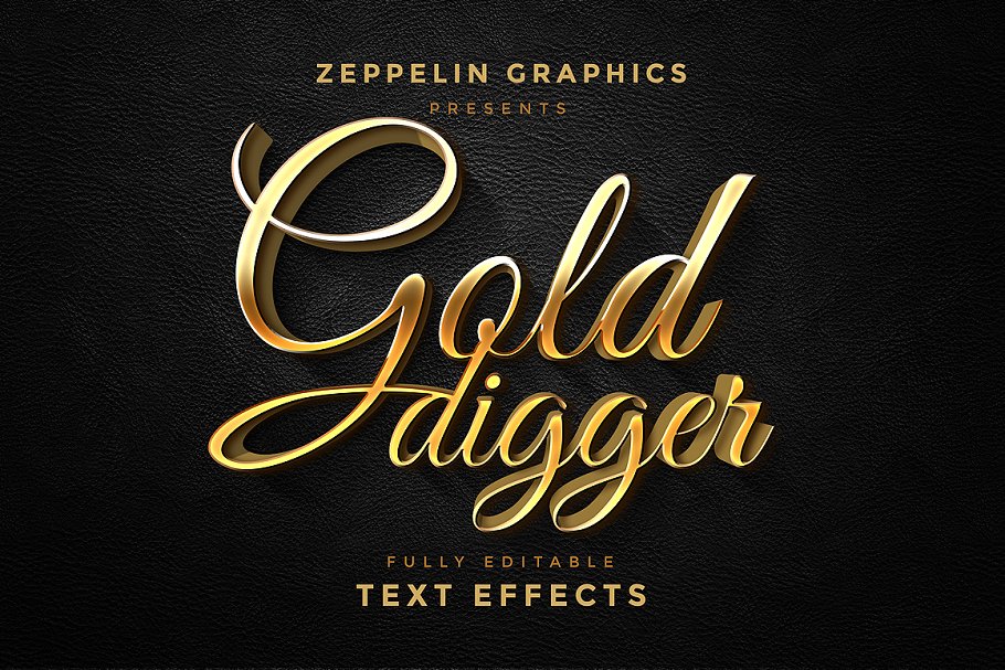 3D立体文本图层样式 3D Text Effects Vol.4插图(5)