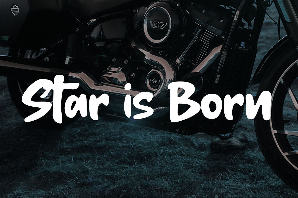 优雅粗笔画英文手写字体 Backer Town插图(1)