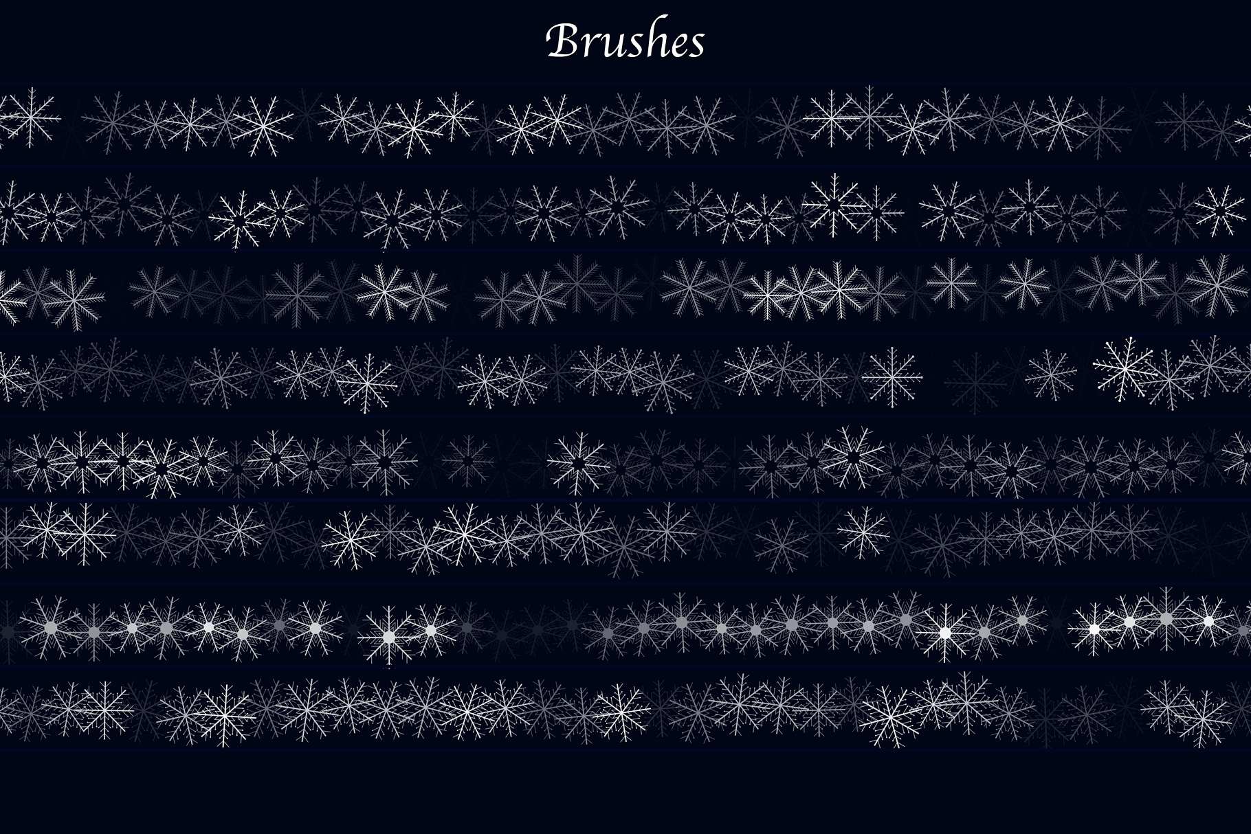 冰雪奇缘冬天主题纹理&笔刷合集[雪花、冰花&闪光] Winter Wonderland for Photoshop插图(6)