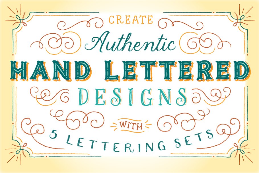 数码艺术家的工具箱-AI笔刷, 纹理, 装饰框, 字母&元素 Artisan’s Tool Chest插图(4)