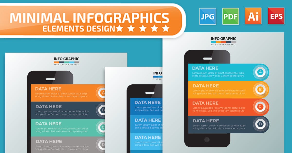 企业营销广告信息图表设计素材插图