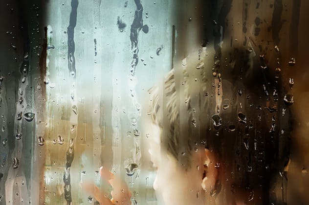 朦胧感玻璃雾面效果PS动作 Wet Glass Photoshop Action插图(4)