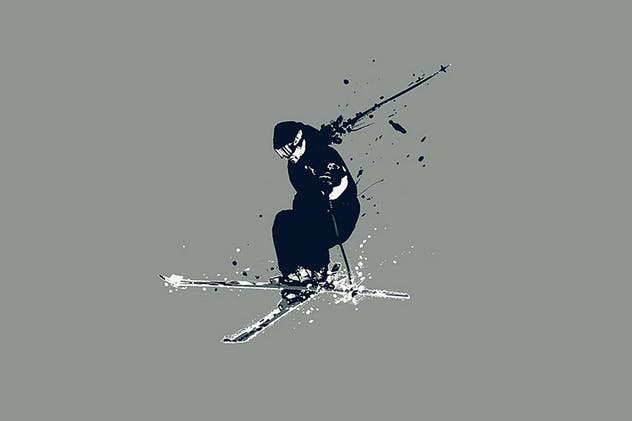 20款泼墨图案PS画笔笔刷 20 Splatter Brushes插图(2)