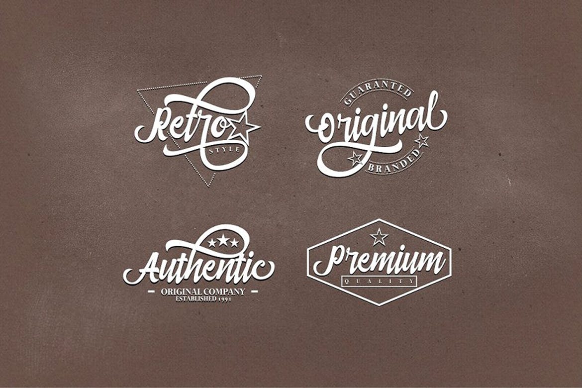 复古设计风格英文创意笔刷字体下载 Strike Alone插图(3)