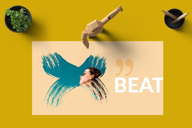 美容时尚行业适用PPT幻灯片模板 BEAT Powerpoint Template插图(3)
