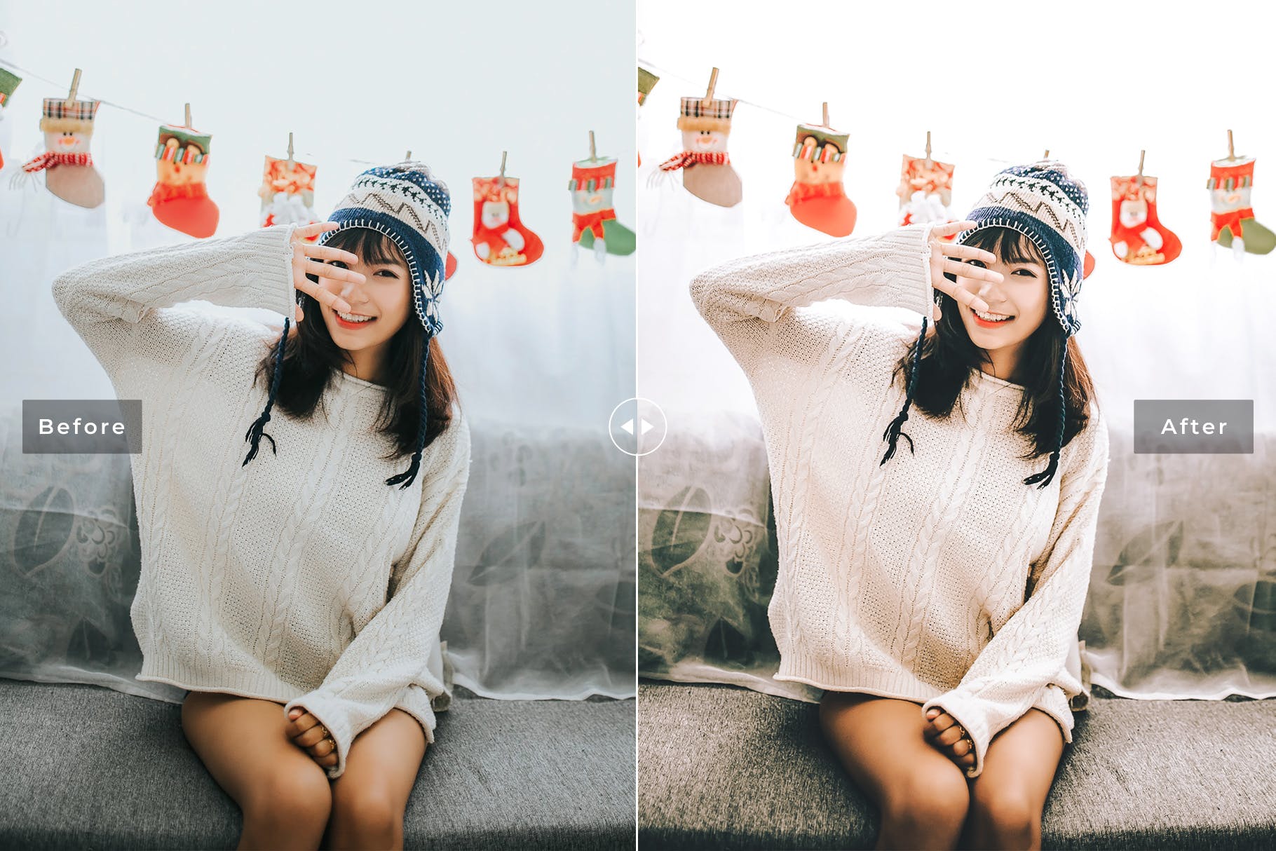 增强对比度暖色调照片效果处理素材库精选LR预设下载 Gingerbread Mobile & Desktop Lightroom Presets插图(2)