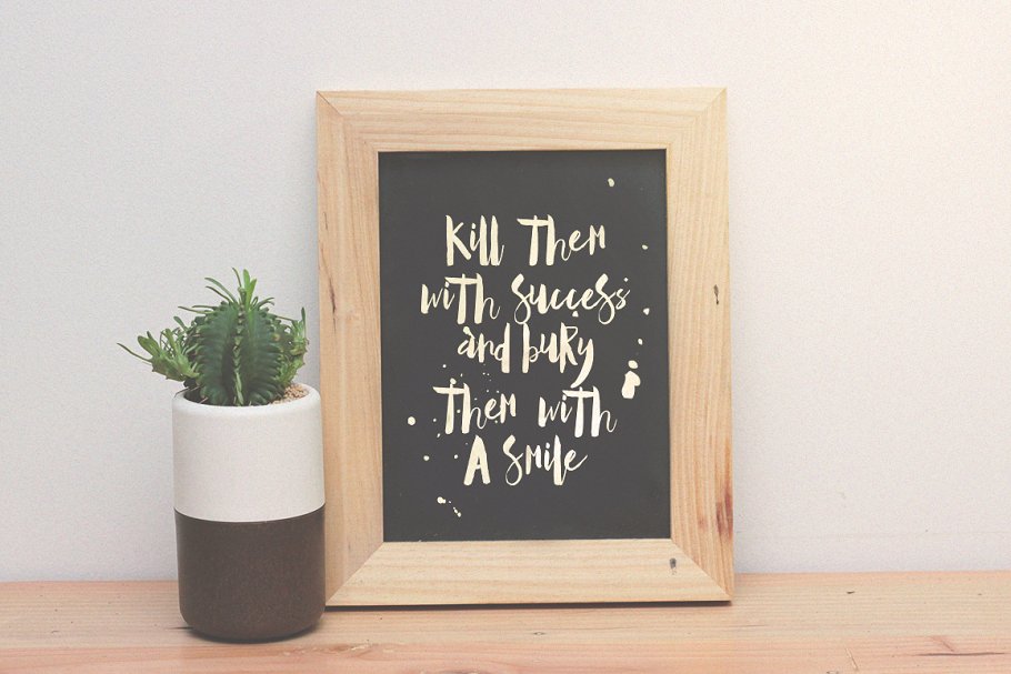 手写英文字体、笔刷&矢量图形 Mallow Typeface & EXTRA Mockup插图(1)